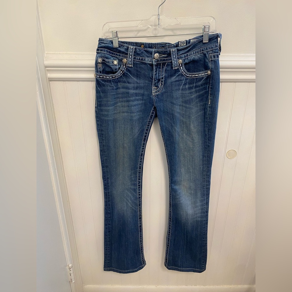 Miss Me Blue Boot Cut Jeans for Women